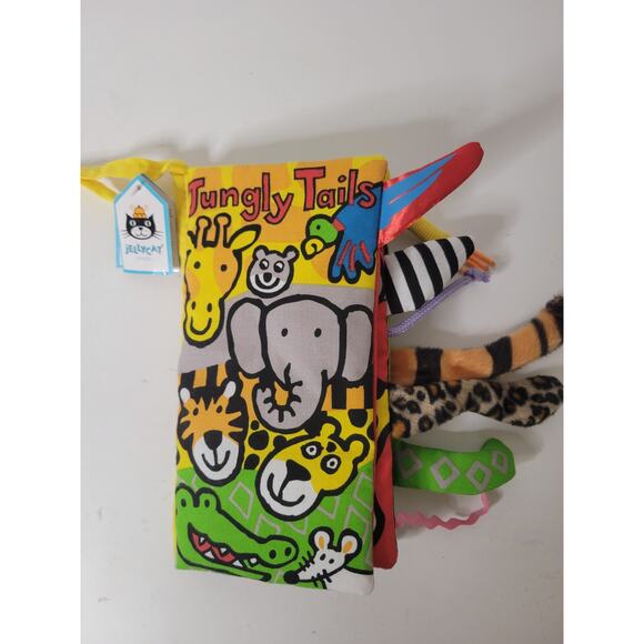 Jellycat‎ Jungly Tails Soft Crinkle Activity Book - Brand New with Tags - Picture 1 of 7